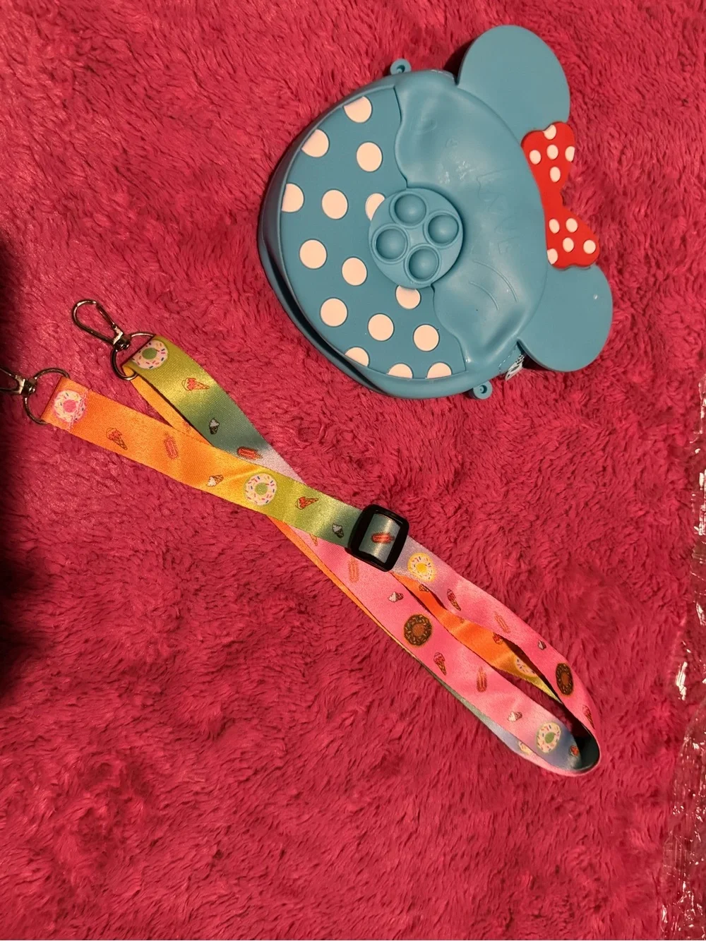 Kids Minnie Mouse-Inspired Red Polka Dot Coin Pouch